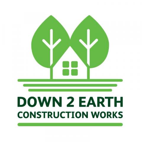 Down 2 Earth Construction Works Logo